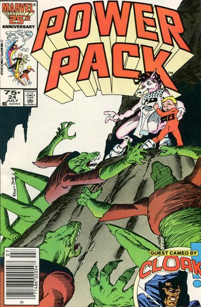 Power Pack, Vol. 1 When You Wish Upon A Star! |  Issue#24B | Year:1986 | Series: Power Pack | Pub: Marvel Comics | Newsstand Edition