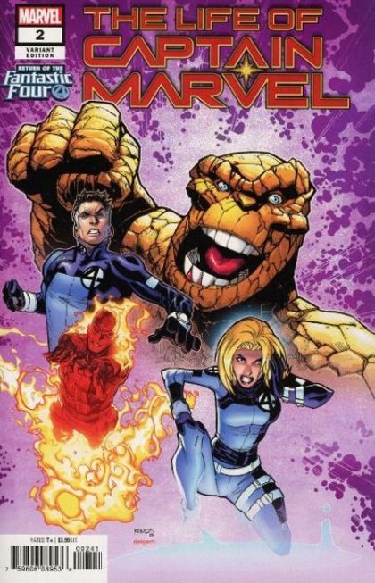 The Life of Captain Marvel, Vol. 2 Hunted |  Issue#2D | Year:2018 | Series:  | Pub: Marvel Comics | Humberto Ramos Return of the Fantastic Four Variant