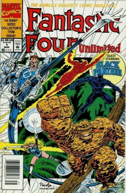 Fantastic Four Unlimited Echoes! / Legacy |  Issue#1B | Year:1993 | Series: Fantastic Four | Pub: Marvel Comics | Newsstand Edition