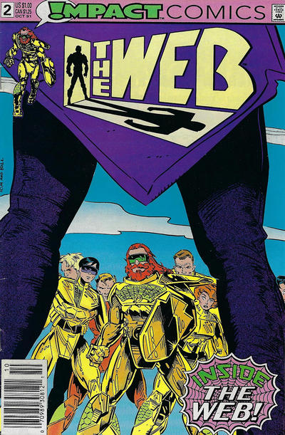 The Web (Impact Studios) Within The Web |  Issue#2B | Year:1991 | Series:  | Pub: DC Comics | Newsstand Edition