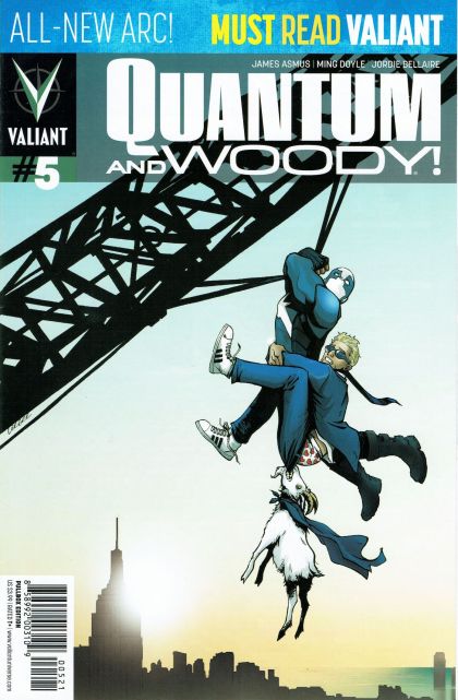 Quantum & Woody, Vol. 2 In Security, Part 1 - I'm The Goddamn Man |  Issue#5B | Year:2013 | Series: Quantum & Woody | Pub: Valiant Entertainment | Lee Garbett Variant