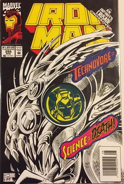 Iron Man, Vol. 1 Infinity Crusade - Into The Void |  Issue#295B | Year:1993 | Series: Iron Man | Pub: Marvel Comics | Newsstand Edition