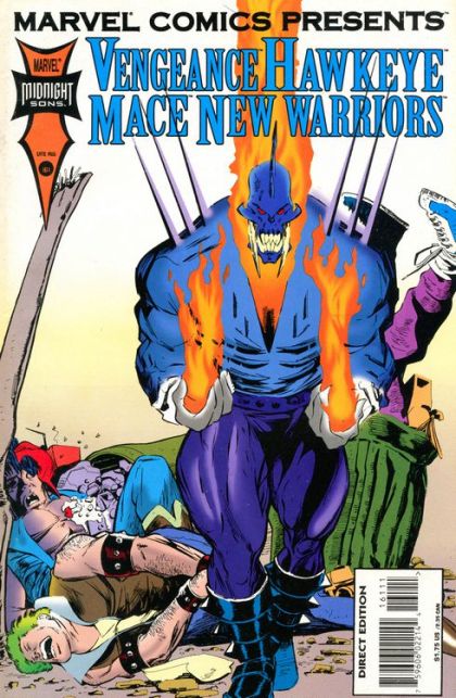 Marvel Comics Presents, Vol. 1 Origins, Part 2; Hawkeye, Part 3: The Hungry Wolf; Vengeance, Diabolique, Part 2; New Warriors, Smells Like Teen Spirit, Part 3 |  Issue#161A | Year:1994 | Series:  | Pub: Marvel Comics | Direct Edition