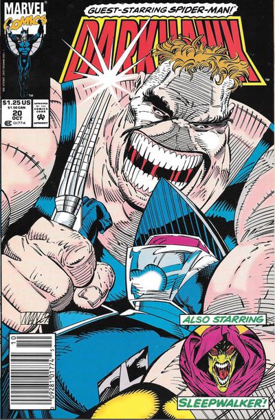 Darkhawk, Vol. 1 Portals Of Power, Part 2: Sleepwalker's Rage |  Issue#20B | Year: | Series: Darkhawk | Pub: Marvel Comics | Newsstand Edition
