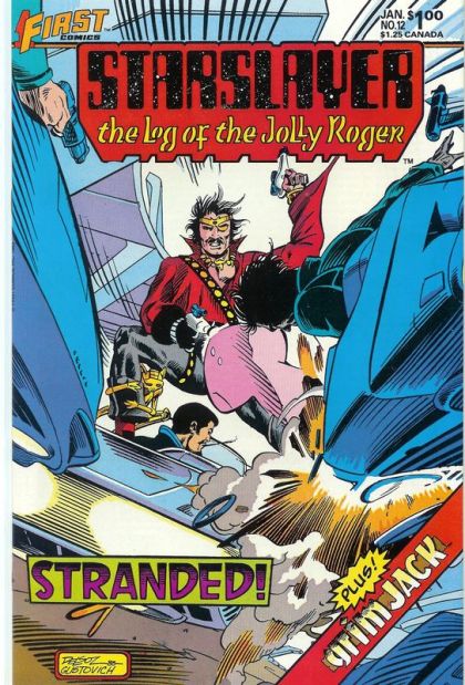 Starslayer, Vol. 1 Stranded!; Buried Past |  Issue#12 | Year:1984 | Series: Starslayer | Pub: First Comics |