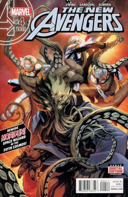 New Avengers, Vol. 4 The Once and Future Space-King |  Issue#4A | Year:2015 | Series: Avengers | Pub: Marvel Comics | Gerardo Sandoval Regular Cover