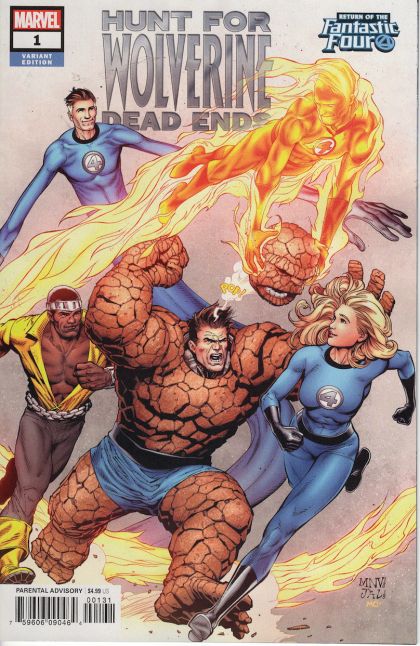 The Hunt for Wolverine: Dead Ends Hunt for Wolverine  |  Issue#1C | Year:2018 | Series:  | Pub: Marvel Comics | Variant Steve McNiven Return Of The Fantastic Four Cover