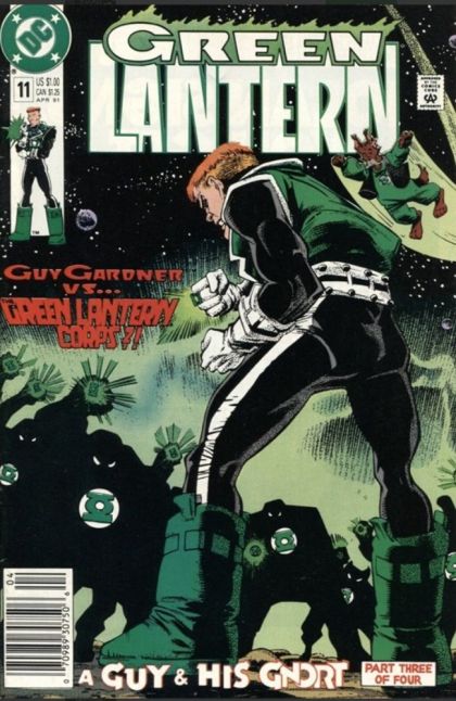 Green Lantern, Vol. 3 A Guy and His Gnort, Part 3: Fools Rush In |  Issue#11B | Year:1991 | Series: Green Lantern | Pub: DC Comics | Newsstand Edition