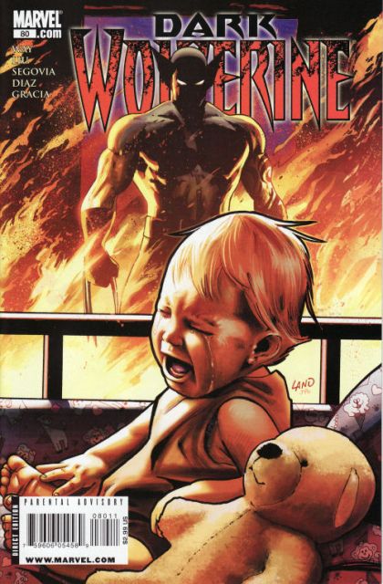 Wolverine, Vol. 3 My Hero, Part Three |  Issue#80A | Year:2009 | Series: Wolverine | Pub: Marvel Comics | Greg Land Regular Cover