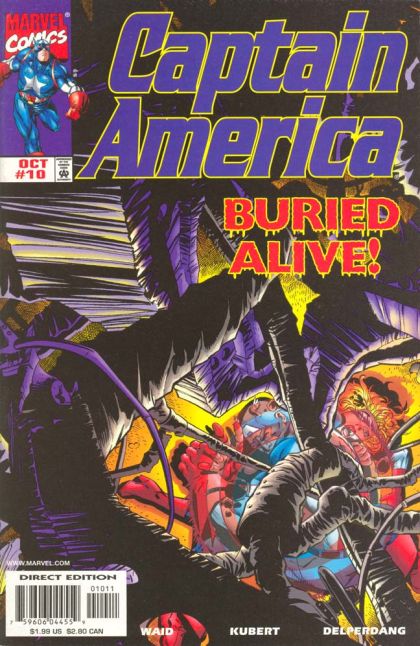 Captain America, Vol. 3 American Nightmare, Chapter Two: The Growing Darkness |  Issue#10A | Year:1998 | Series: Captain America | Pub: Marvel Comics | Direct Edition