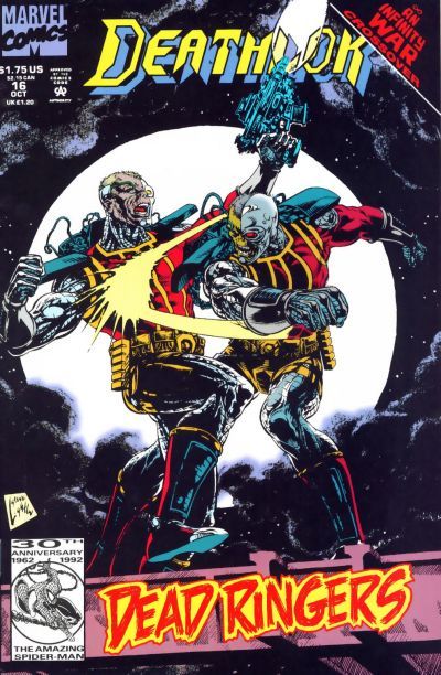 Deathlok, Vol. 2 Infinity War - Dead Ringers |  Issue#16A | Year:1992 | Series: Deathlok | Pub: Marvel Comics | Direct Edition