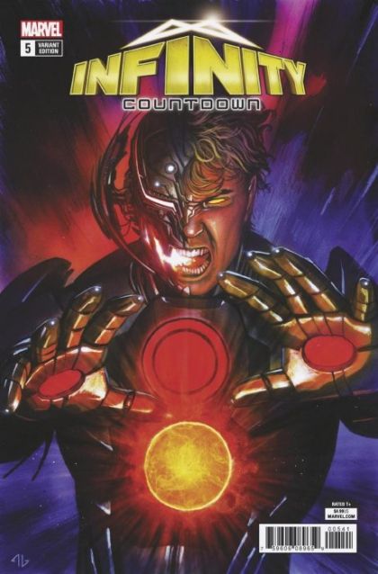 Infinity Countdown Infinity Countdown  |  Issue#5D | Year:2018 | Series:  | Pub: Marvel Comics | Variant Adi Granov Ultron Holds Infinity Cover