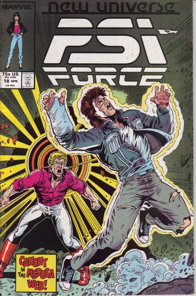 Psi Force Alone in a Crowd |  Issue#18 | Year:1988 | Series: New Universe | Pub: Marvel Comics |