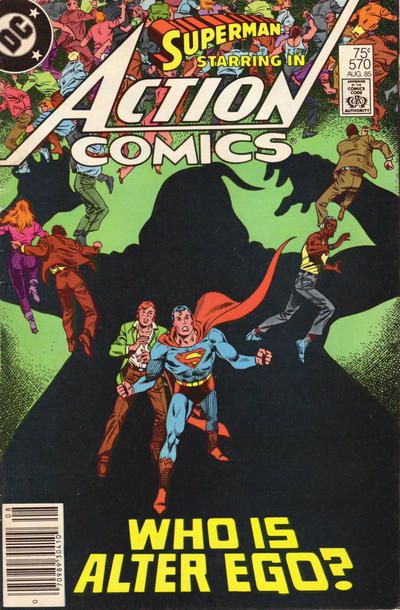 Action Comics, Vol. 1 The Mystery of Jimmy Olsen's Alter Ego!; The Superman Who Came to Dinner |  Issue#570B | Year:1985 | Series:  | Pub: DC Comics | Newsstand Edition