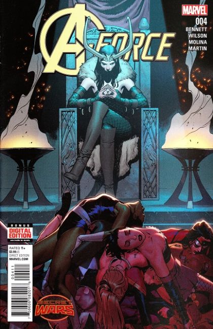 A-Force, Vol. 1 Secret Wars - Traitor Revealed! |  Issue#4A | Year:2015 | Series: Avengers | Pub: Marvel Comics | Jorge Molina Cover