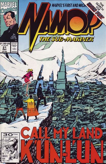 Namor, the Sub-Mariner Call My Land K'un-L'un |  Issue#21A | Year:1991 | Series: Sub-Mariner | Pub: Marvel Comics | Direct Edition