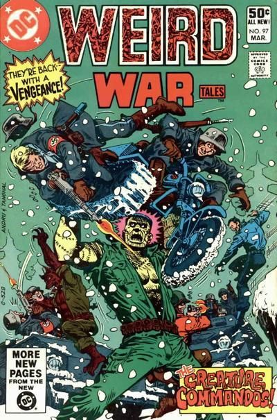 Weird War Tales, Vol. 1 The Faceless Enemy!, The Master Infiltrator |  Issue#97A | Year:1981 | Series: Weird War Tales | Pub: DC Comics | Direct Edition