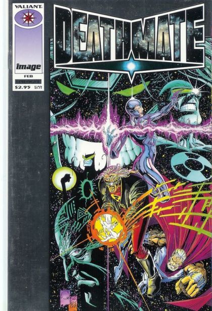 Deathmate Silver: Epilogue - Armageddon Interruptus |  Issue#6A | Year:1994 | Series: Deathmate | Pub: Image Comics and Valiant Comics | Cvr A Silver Cover Var Quesada | Silvestri