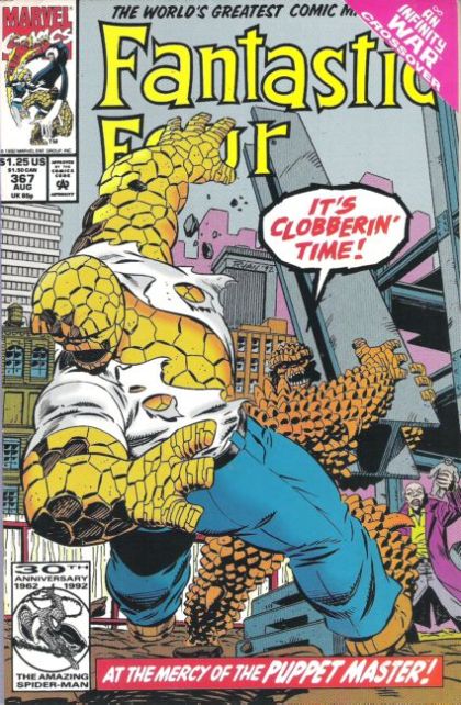 Fantastic Four, Vol. 1 Infinity War - By Reed... Betrayed! |  Issue#367A | Year:1992 | Series: Fantastic Four | Pub: Marvel Comics | Direct Edition