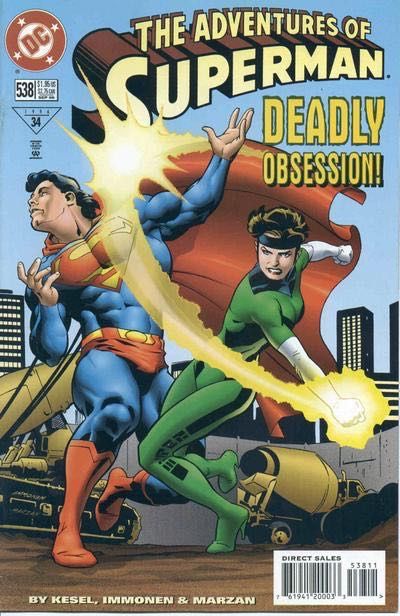 The Adventures of Superman Fatal Obsession |  Issue#538A | Year:1996 | Series: Superman | Pub: DC Comics | Direct Edition