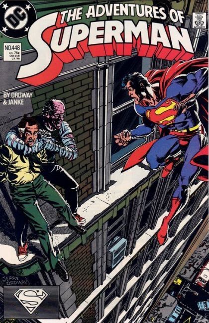 The Adventures of Superman The Ledge |  Issue#448A | Year:1988 | Series: Superman | Pub: DC Comics | Direct Edition
