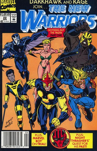 The New Warriors, Vol. 1 Nothing But The Truth, Part One: The Stolen Children |  Issue#22B | Year:1992 | Series: New Warriors | Pub: Marvel Comics | Newsstand Edition