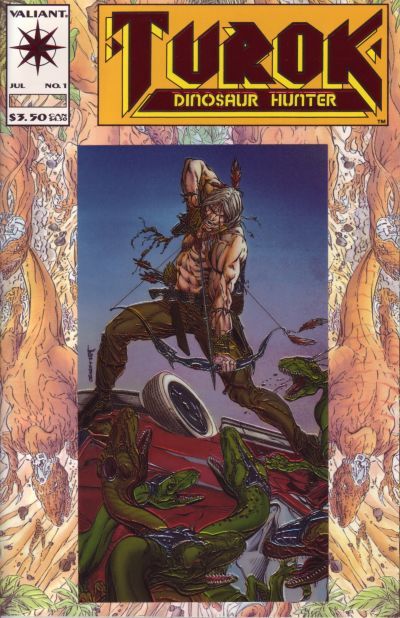 Turok: Dinosaur Hunter, Vol. 1 Cold Blood Blazing |  Issue#1A | Year:1993 | Series:  | Pub: Valiant Entertainment | Cvr A Chromium Cover Var Sears