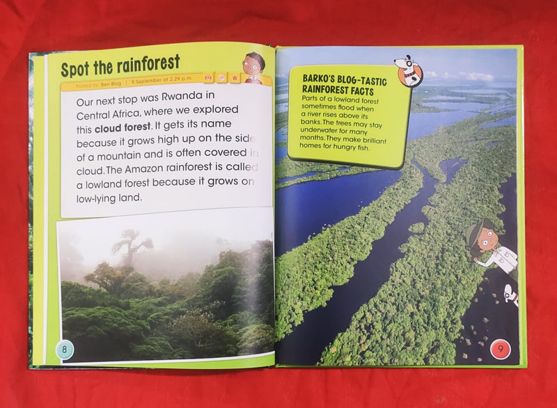 Exploring rain forests | Educational Non Fiction Book | For 9-12 Years Old | Hardcover | SKU: 2405_101_A108