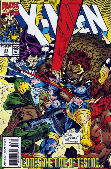 X-Men, Vol. 1 Leaning Towards Oneself |  Issue#23A | Year:1993 | Series: X-Men | Pub: Marvel Comics | Direct Edition