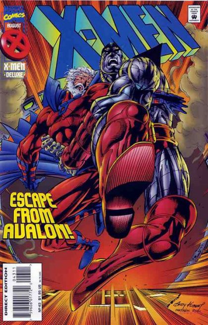 X-Men, Vol. 1 Falling From Grace |  Issue#43A | Year:1995 | Series: X-Men | Pub: Marvel Comics | Deluxe Direct Edition