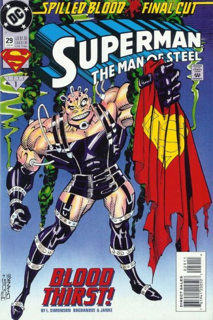 Superman: The Man of Steel Blood Thirst |  Issue#29A | Year:1993 | Series: Superman | Pub: DC Comics | Direct Edition