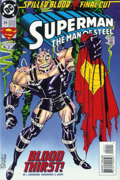 Superman: The Man of Steel Blood Thirst |  Issue#29A | Year:1993 | Series: Superman | Pub: DC Comics |