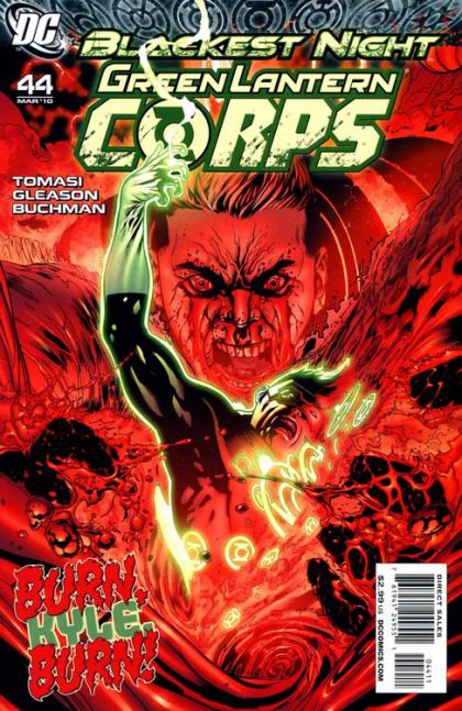 Green Lantern Corps, Vol. 1 Blackest Night - Red Badge of Rage, Part 2 |  Issue#44A | Year:2010 | Series: Green Lantern | Pub: DC Comics | Patrick Gleason Regular