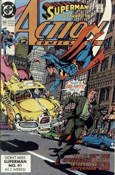 Action Comics, Vol. 1 Reflections |  Issue#650A | Year:1990 | Series:  | Pub: DC Comics | Direct Edition