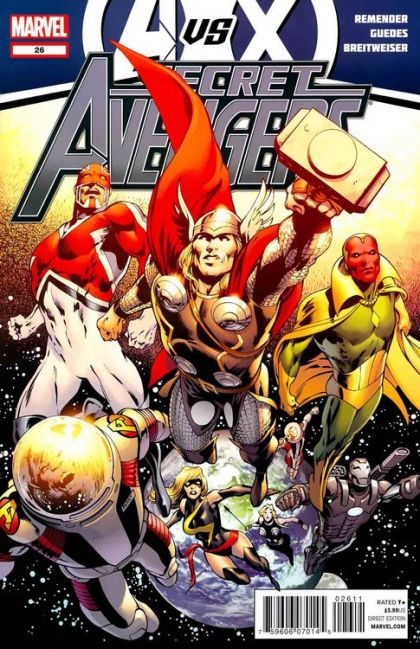 Secret Avengers, Vol. 1 AvX  |  Issue#26A | Year:2012 | Series: Avengers | Pub: Marvel Comics | Regular Alan Davis Cover