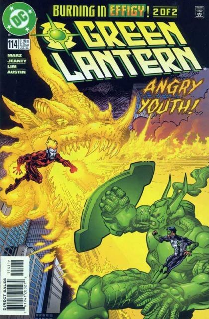 (Signed by RON MARZ) Green Lantern, Vol. 3 Burning in Effigy, Burning in Effigy part 2 |  Issue#114A | Year:1999 | Series: Green Lantern | Pub: DC Comics | Direct Edition