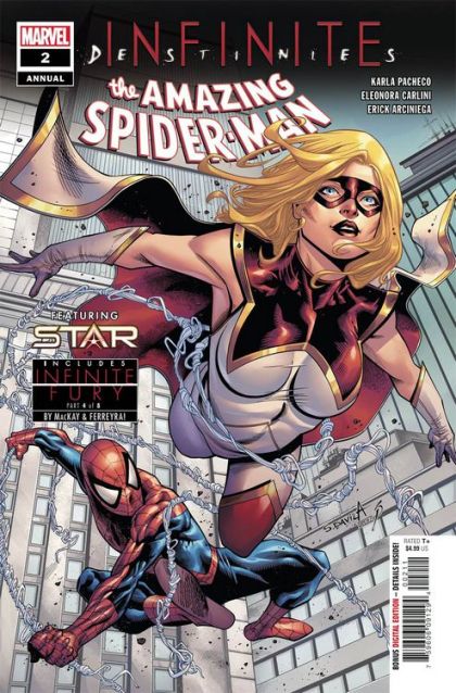 The Amazing Spider-Man, Vol. 5 Annual Infinite Destinies - Super-Spy vs. Super-Spy, Infinity Fury, Part IV |  Issue#2A | Year:2021 | Series: Spider-Man | Pub: Marvel Comics | Regular Cover by Sergio Davila