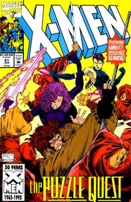 X-Men, Vol. 1 The Puzzle Box |  Issue#21A | Year:1993 | Series: X-Men | Pub: Marvel Comics | Direct Edition