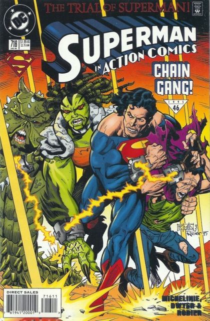 Action Comics, Vol. 1 Trial of Superman, Part 4: Fugitive Justice! |  Issue#716A | Year:1995 | Series:  | Pub: DC Comics | Direct Edition