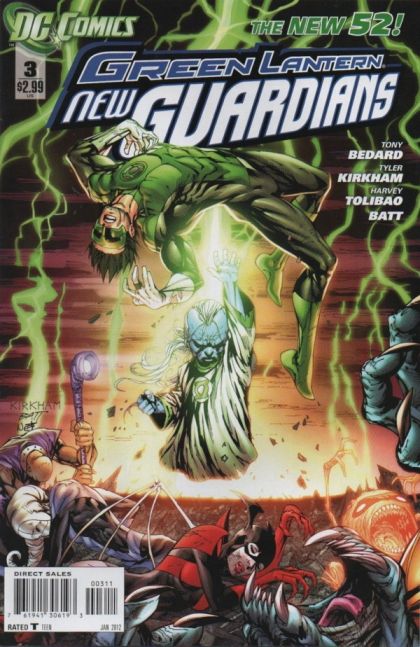Green Lantern: New Guardians Part Three |  Issue#3A | Year:2011 | Series: Green Lantern | Pub: DC Comics | Tyler Kirkham Regular