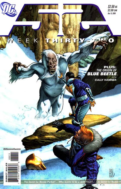 52 52 - Seven Days in Nanda Parbat / The Origin of Blue Beetle |  Issue#32 | Year:2006 | Series:  | Pub: DC Comics | J.G. Jones Regular