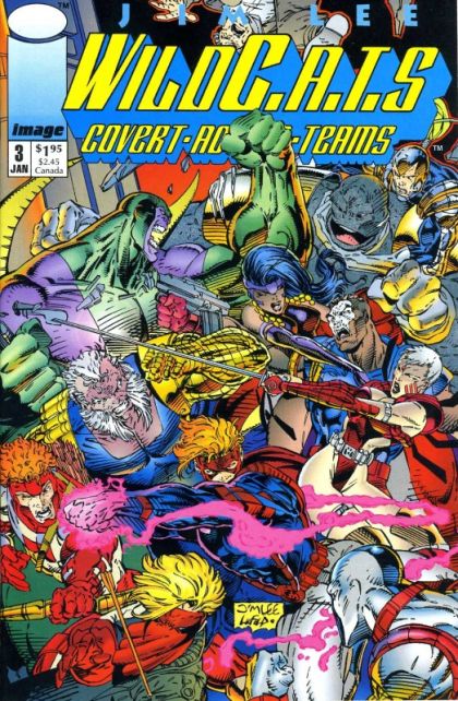 WildC.A.T.s, Vol. 1 Reunification |  Issue#3A | Year:1992 | Series: WildC.A.T.S | Pub: Image Comics | Direct Edition