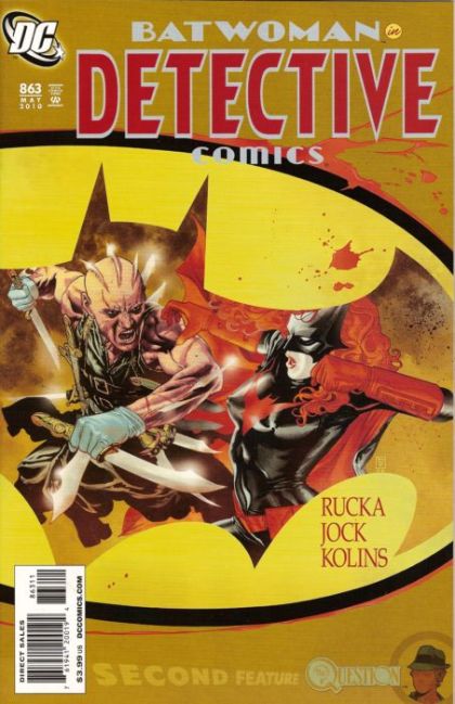 Detective Comics, Vol. 1 Cutter, Part 3 / Pipeline Chapter Two & Part Four |  Issue#863A | Year:2010 | Series: Detective Comics | Pub: DC Comics | Direct Edition