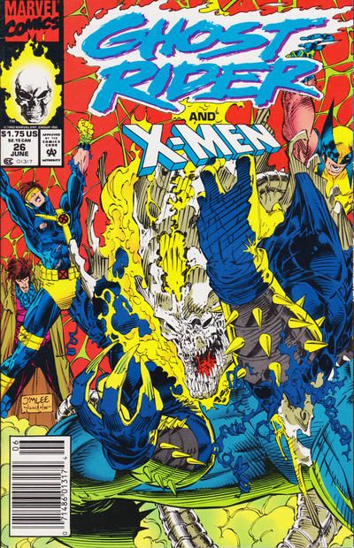 Ghost Rider, Vol. 2 Blood Feud!, Part 2 |  Issue#26B | Year:1992 | Series: Ghost Rider | Pub: Marvel Comics | Newsstand Edition