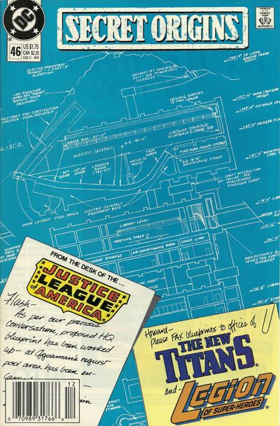 Secret Origins, Vol. 3 Ghosts of Stone / Tower in the Sky! / The Little Clubhouse That Could |  Issue#46B | Year:1989 | Series: Secret Origins | Pub: DC Comics | Newsstand Edition