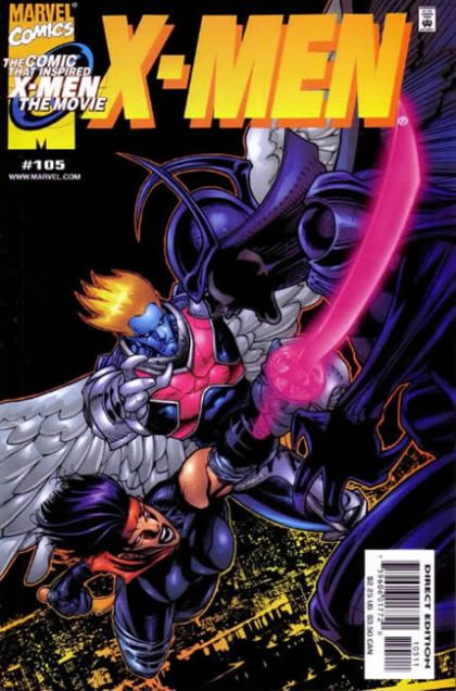 X-Men, Vol. 1 Killing Angels! |  Issue#105A | Year:2000 | Series: X-Men | Pub: Marvel Comics | Leinil Francis Yu Regular