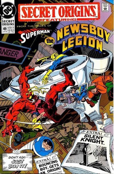 Secret Origins, Vol. 3 The Not-So Secret Originof Bouncing Boy / Secrets of the Cadmus D.N.A. Project / The Silent Knight |  Issue#49A | Year:1990 | Series: Secret Origins | Pub: DC Comics | Direct Edition