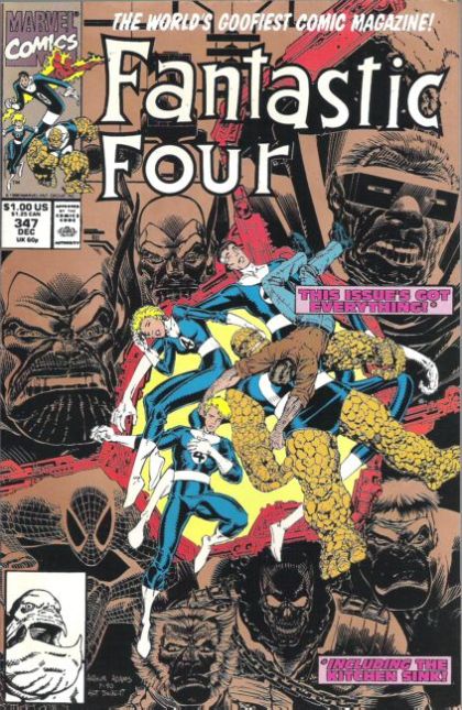 Fantastic Four, Vol. 1 Big Trouble On Little Earth! |  Issue#347C | Year:1990 | Series: Fantastic Four | Pub: Marvel Comics | 2nd Printing, Gold Edition