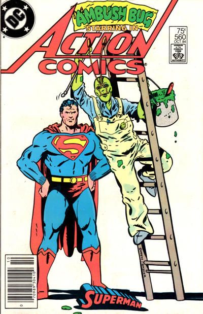 Action Comics, Vol. 1 Meet John Doe! / Ambush Bug |  Issue#560B | Year:1984 | Series:  | Pub: DC Comics | Newsstand Edition