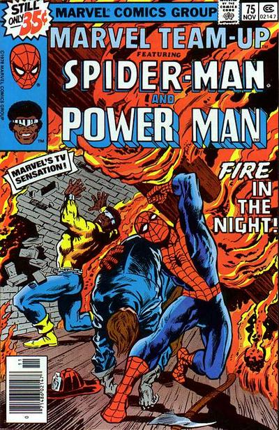 Marvel Team-Up, Vol. 1 Spider-Man And Power Man: The Smoke Of That Great Burning! |  Issue#75A | Year:1978 | Series: Marvel Team-Up | Pub: Marvel Comics | Whitman Variant